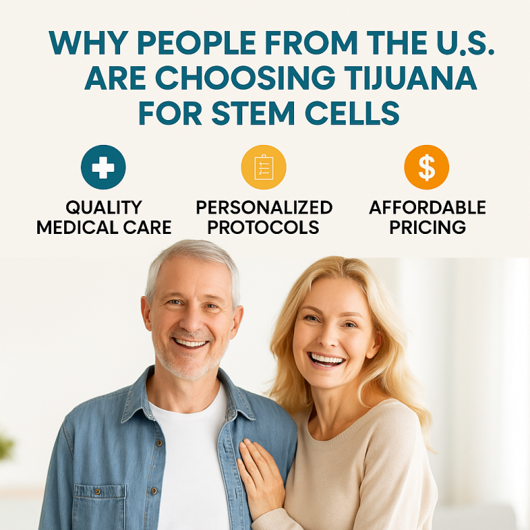 Happy American couple considering stem cell therapy at CRC Tijuana for safe, certified regenerative treatment